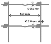Cloture gibier  200 cm x 50 m